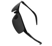 KJHBV Men's UV Goggles Windproof Cycling Glasses with Scratch-resistant Plastic Frame for Outdoor Sports, Stylish Black Riding Eyewear for Motorcycle and Bicycle Use
