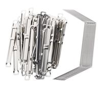 KJHBV Metal Binder Clips Creative Binder Rings with Smooth Surface 150pcs and Convenient to Use, Silver for Home and School Office Fasteners