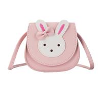 KJHBV Mini Shoulder Bag for Pink Pu Leather Crossbody Bag with Rabbit Shape Decoration, Beautiful Design for Summer Beach and Shopping, Small Size for Storing Money and Small Items