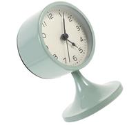 KJHBV Modern Silent Alarm Clock with Super Quiet Quartz Movement, Green Desk Clock for Nightstand or Kitchen, Glow the Dark Feature, for People Who Need Complete Silence When Sleeping