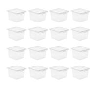 KJHBV Multi-Use Reptile Breeding Boxes 20Pcs Plastic Enclosures for Horned Frogs Geckos and Insects for Pet Breeding and Care