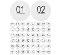 KJHBV Numbered Ping Pong Balls 1-50 White Plastic Lightweight Sturdy for Bingo and Home Party Games 50 Pieces
