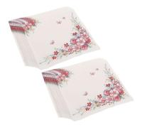 KJHBV of Flower Pattern Paper Napkins Multi-use Tissue Reusable Floral Napkins with 20 Sheets Each Pack 4 Bags with Colorful Printing for Birthday Parties