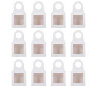 KJHBV Paper Wine Bottle Boxes Hanging Kraft Paper Portable Storage Case 25pcs with Window for Wine Bottles, Convenient for Outdoor Travel and Many Occasions