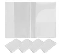 KJHBV Passport Holder 5pcs and Thickened Wear-Resistant Design PVC with Multiple Card Slots Easy to Clean Travel Document Cover for Students and Travelers
