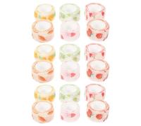 KJHBV Pet Bandages for Dogs and Cats, Breathable Non-woven Fabric Wraps 18 Rolls Assorted Colour Fruit Design That Will Not Stick to Body Hair, for Arms and Injury Care