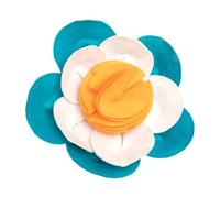 KJHBV Pet Sniffing Mat for Dogs Slow Feeder Feeding Pad with Interactive Play and Stress Relief Features Made of Sturdy Felt Cloth in Flower Shape for Puppy Training and Nosework