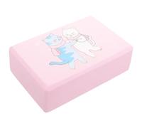 KJHBV Pink Eva Yoga Training Block with Skid Resistance for Stretch Exercise and Relaxing the Body Sturdy Yoga Brick and Dancing Training