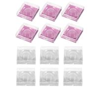 KJHBV Plastic False Eyelash Storage Box Organizer Silver Lash Holder 12pcs and Simple Chic Style to Keep Fake Lashes in Place for Female Friends
