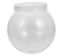 KJHBV Plastic Fish Tank Anti-Falling Fish Bowl with Lid for Desktop Aquarium and Betta Keeping