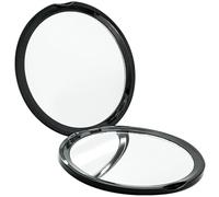KJHBV Portable Folding Cosmetic Mirror Shape with 10x Magnification and Comfortable Grip, Black Abs Material for Outdoor and Travel Use by Women