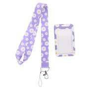 KJHBV Portable Id Card Holder with Lanyard for Everyday Uses, Sturdy Polyester and Plastic Badge Cover with Delicate Pattern, Securely Store Valuables, for Journalists and Engineers