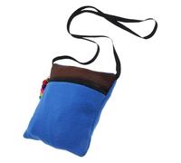 KJHBV Portable Sugar Glider Carrier Bag with Shoulder Strap Design, Cotton Material Small Animal Travel and Sleeping Pouch, Adorable Blue Cute Carrier for Hamsters and Rats