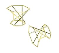KJHBV Powder Puff Holder Rack Powder Puff Makeup Sponge Stylish and Elegant and 2pcs Golden Carbon Steel for Storing for Women