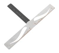KJHBV Professional Eyebrow Stencil Ruler Three-point Eyebrow Ruler Metal Makeup Template for Beginners Fast Makeup at Home a Trip