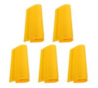 KJHBV PVC Blind Boards Light and Practical Hollowed-Out Strip Shape 5pcs Orange Floor Markers, Easy to Remove Outdoor Self-Adhesive Tiles for Sidewalk and Road Use for Path Safety