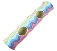 KJHBV Rainbow Pattern Folding Cat Tunnel for Cats Made of Flannel, Encourages Exercise with Fine Workmanship, Lovely Delicate Pet Play Tunnel Suitable for Indoor Use