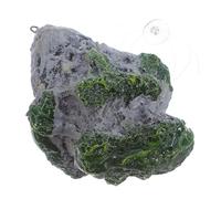 KJHBV Realistic Floating Stone Aquarium Decoration for Fish Tank with Resin Material and Natural Green Colour, Safe for Aquatic Pets, Wear-resistant for Aquarium Landscape