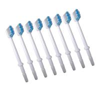 KJHBV Replacement Brush Abs Material White Compatible with Most Oral Irrigators 8pcs Oral Irrigator Accessories Deep Clean Shadow Zone Between Teeth