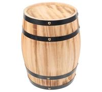 KJHBV Retro Wooden Wine Barrel Decoration with Strong Texture, Multi-functional Use, Brown Oak Barrel for Home Bar Or Garden Decor, Lifelike and Artistic Style