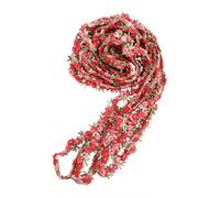 KJHBV Rose Lace Trim Hair Decoration Dark Red 4.5m Floral Ribbon Polyester Silk Ribbon Beautiful Colours for Sewing Craft Projects for Wedding Trim and Costuming