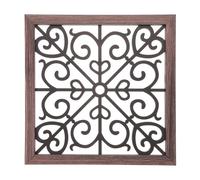 KJHBV Sculpture UV Double-sided Printed Wooden with Frame Wood 3d Wall Square Wall Art Decor, Modern Geometric Design for Home and Office Decoration