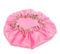 KJHBV Shower Cap Pink Waterproof Double Layer for Women Reusable Peva Material, Lightweight and Comfortable to Touch Bathing Hat for Long Hair Protection Suitable for Cooking and Spa