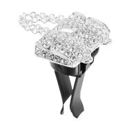 KJHBV Silver Car Air Freshener Clip with Rhinestone Compact Design and Easy Installation, Creative Auto Decoration for Car Interior Air Vent