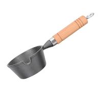 KJHBV Small Cast Iron Mini Pot with Wood Handle, Versatile Iron Saucepan for Melting Butter and Caramel, Comfortable Grip Pot for Home Kitchen Use