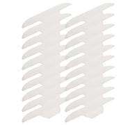KJHBV Sweat Absorbing Pads to Prevent Stains and Odour for Shirt Collars White 20pcs Perspiration Absorption, Breathable Non-woven Fabric and Air-formed Paper Material, for Summer