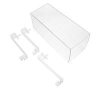 KJHBV Tank Elevator for Fish Aquatic Acrylic Suspended Betta Fish, 10.6x4.5x4.5 Inch External Vacuum Water Replenishing and Auto Refill System Pets Desktop or Window Sills