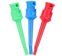KJHBV Test Lead Multimeter Probe Clip Grabber with Plating Copper and Abs Material 3pcs for Electronic Component Testing Suitable for Mini Electronics and Replacement Connectors