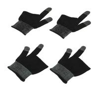 KJHBV Two-finger Gaming Gloves 2 Pair Carbon Fiber Black Finger Covers