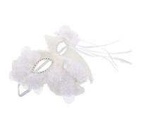 KJHBV Venetian Comfortable Touch and Intricate Details Elegant White with Lace and Plastic Material for Christmas and New Year Eve Parties
