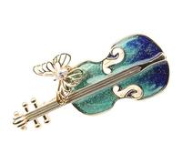 KJHBV Vintage Violin Brooch Pin for Backpack and Suit, Alloy Material with Creative Design, Easy to Use Clothes Decoration Accessory for Women’s Lapel, for Christmas and Birthday