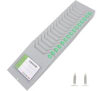KJHBV Wall-mounted Plastic Information Manager Rack for Warehouses and Classrooms Employee Attendance Card Rack with Card Storage Function Sturdy and Space-saving Holder for Organising