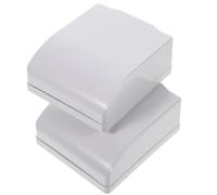 KJHBV Wall Socket Outlet Covers Safe for Electricity Utilization White 2pcs PVC Waterproof Box Protector and Convenient to Use for Home and Office