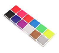 KJHBV Waterproof Halloween Facepaint Kit with 12 Fluorescent Colours, Gentle Greasepaint Body Paint for Creative Festival Pigment, for Advertising Present and Painting Teaching