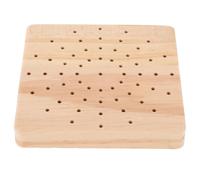 KJHBV Wooden Nail Drill Bit Organizer Storage Holder for Professional Salons and Nail Salons Sturdy Multi-hole Manicure Tool Storage Board and Drill Bits