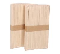 KJHBV Wooden Tongue Depressors Wax Applicator Sticks and Khaki Colour 100pcs with Smooth for Use and Crafts