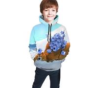 KJHBVND Grizzy and The Lemmings pullover Hoodies,3D Cartoon Printed Sweaters for Autumn with Kangaroo Pocket for Teens Boy Girl