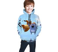 KJHBVND Grizzy and The Lemmings pullover Hoodies,3D Cartoon Printed Sweaters for Autumn with Kangaroo Pocket for Teens Boy Girl