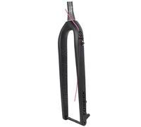 KJHFD 26/27.5/29Mountain Bike Carbon Fiber Rigid Forks Ultralight Front Fork Thru Axle 15X100mm Disc Brake 1-1/8Tapered Tube (Color Black-A, Size 27.5")