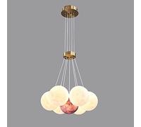 KJHFD 3D Printed Chandelier Ceiling Night Light Universe Planet Moon Creativity Lantern Dinning Room Bar Pendant Lights Home Child Bedroom Led Chande