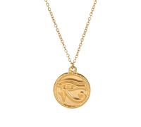 KJHFD 925 Sterling Silver Ancient Egypt Amulet Eye Of Horus Necklace For Men Women, Classic All Seeing Eye Necklace - Shiny CZ Eye Of Ra Necklace, Illuminati Necklace For Halloween Christmas