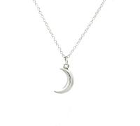 KJHFD 925 Sterling Silver Crescent Moon Necklace For Women And Men, Vintage Crescent Moon Small Round Beads Pendant Moon Pendant Necklaces, Moon Phase Necklace, Half Moon Necklace