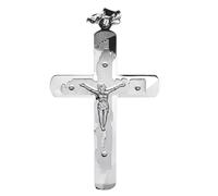 KJHFD 925 Sterling Silver Crucifix Necklace Men, Religion Cross Necklace With Jesus On It - Hip Hop Crucifix Pendant For Men, Jesus Cross Necklace For Christmas Thanksgiving Gifts