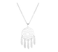 KJHFD 925 Sterling Silver Dreamcatcher Personalized Necklace Custom Name Chain Indian Amulet Gift For Mothers Man Kid Child Jewelry, Grandma Necklace With Birthstones, Mom Necklace With Kids Names,