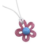 KJHFD 925 Sterling Silver Flower Choker For Women And Girls, Colorful Flower Pendant Necklace Neck Handmade Chain Charm Women Pendulum Beautiful Neck Jewelry, Flower Choker Necklace For Woman