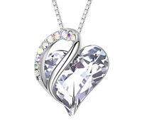 KJHFD 925 Sterling Silver Heart Of The Ocean Necklace For Women, Ocean Heart Necklace Zircon Multicolor Necklace For Casual Party, Titanic Necklace Heart Of The Ocean, Titanic Pendant, Rose Titanic